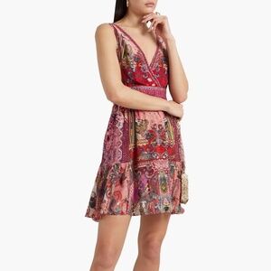 Crystal-embellished Printed Silk Crepe De Chine Mini Dress from CAMILLA